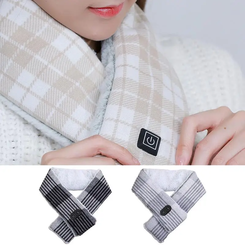 Graphene Heated Scarf Graphene Warming Winter Scarves 3 Heating Modes Winter Warm Scarves Thermal Winter Clothes Apparel For