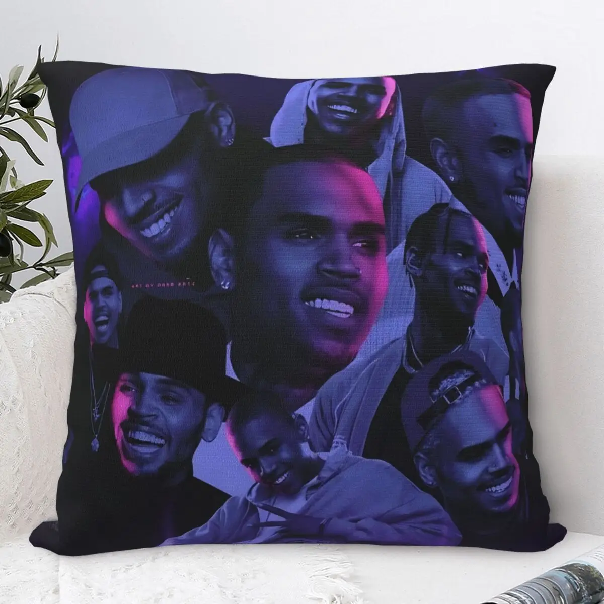 Chris Brown Breezy Bowl XX Poster Pillow Case Funny Pillow Cover Soft Graphic Cushion Cover Pillowcases For Sofa Home Decorative