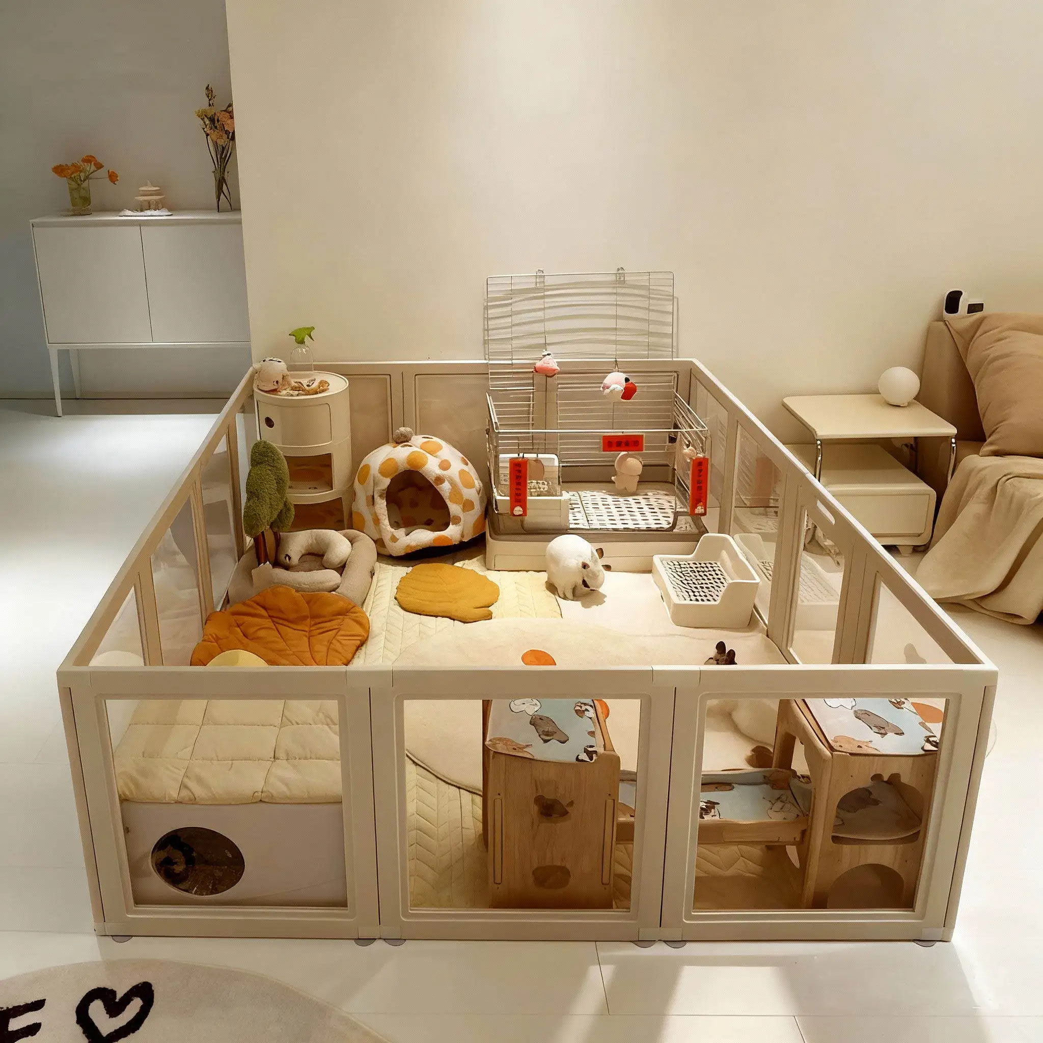 

Oversized Equipment Dog Fence Plastic Extendable Large Dog Fence Modular Outdoo Acrylic Circle Rejas Para Mascotas Pet Supplies