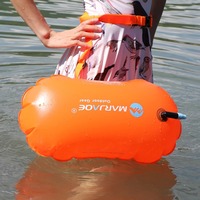 Outdoor Swim Safe Buoy Inflatable Life Saving Swim Buoy PVC Inflated Air Drying Bag Drift Bag For Swimming Pool Open Water