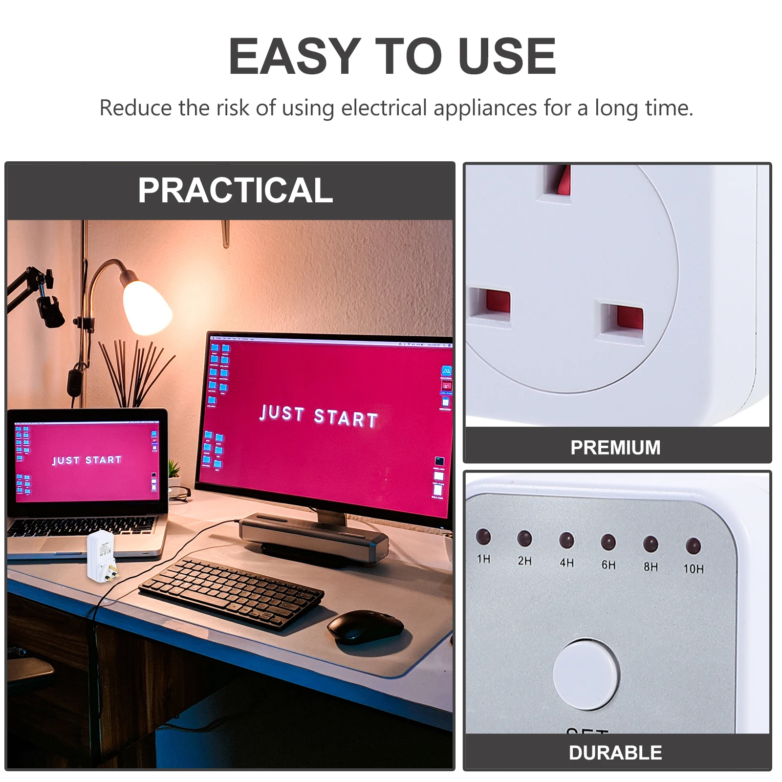 

Countdown Socket Timer Outlet Programmable Safety Plug 1 2 4 6 8 10Hr Adjustable Delay Off For Air Conditioner Rice Cooker