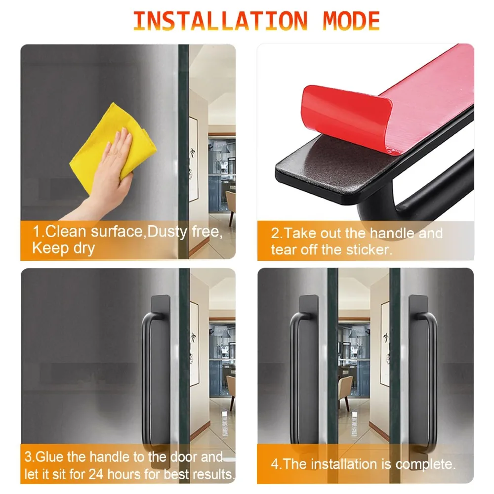 سطح جبل لا الحفر سبائك الألومنيوم مقبض نافذة الباب سحب لخشب انزلاق فناء شرفة باب زجاجي استبدال الأجهزة