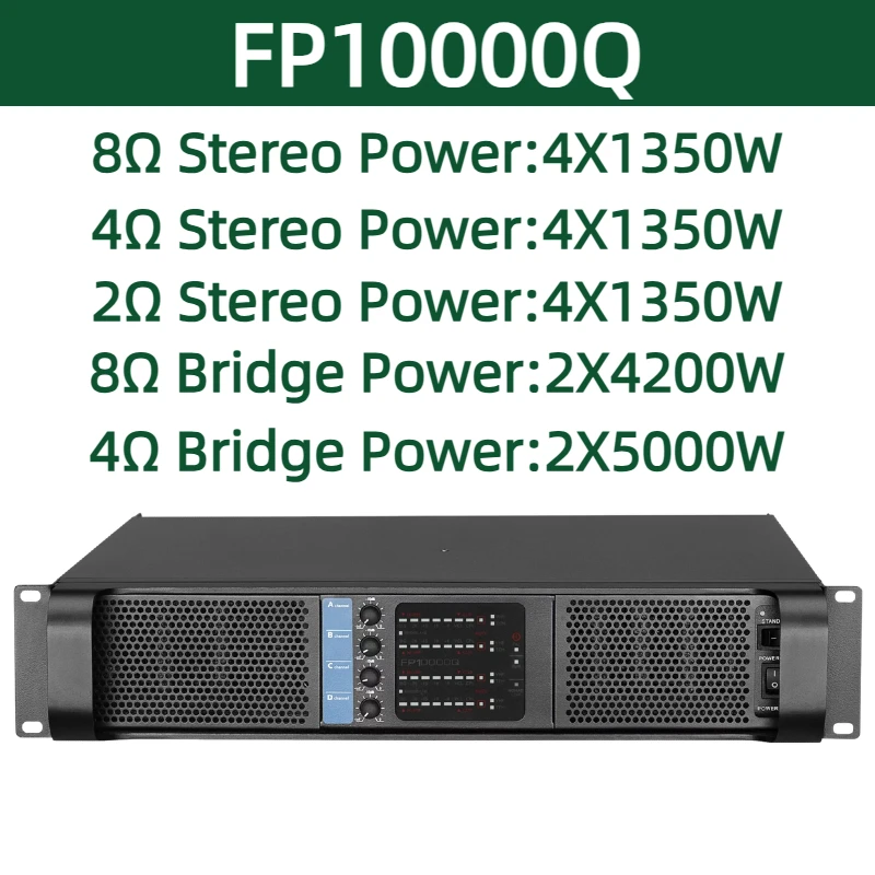 Paulkitson FP10000Q Vierkanaliger Leistungsverstärker 8Ω 4Ω 2Ω Optional Klarer Klang Geräuscharm Professionell für Veranstaltungen, Zuhause, Partys und Live-Auftritte – Detail 3