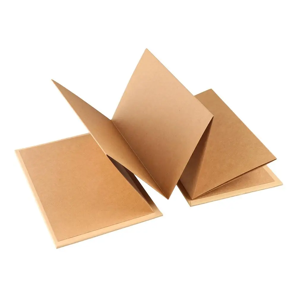 INS Folding Accordion Photo Album Gift Photocard Handcrafts Surprised Photo Book 8 Page Kraft Paper DIY Surprise Gift Scrapbook