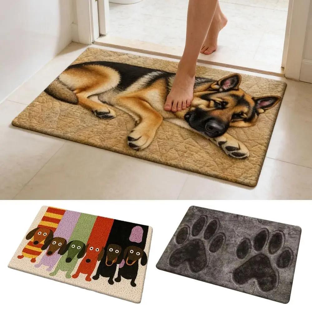Portable Animal Carpet Soft Absorbent Bathroom Floor Mat 40x60cm/50x80cm Non-slip Blanket for Living Room Tea Table Bedside
