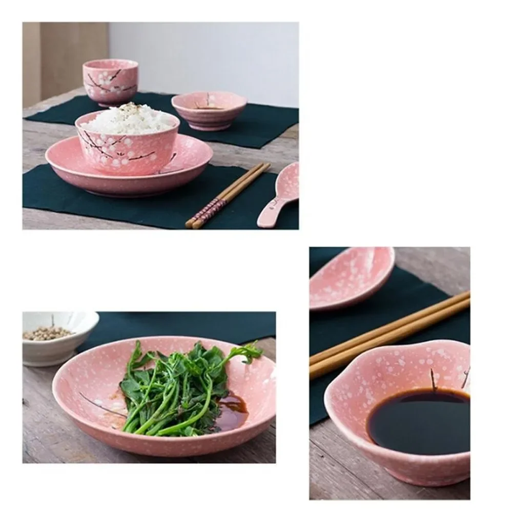 Japanese Style Ceramic Tableware Set, Household Cutlery, Creative Dinnerware, Dining Table, Dish Set, Eco Friendly