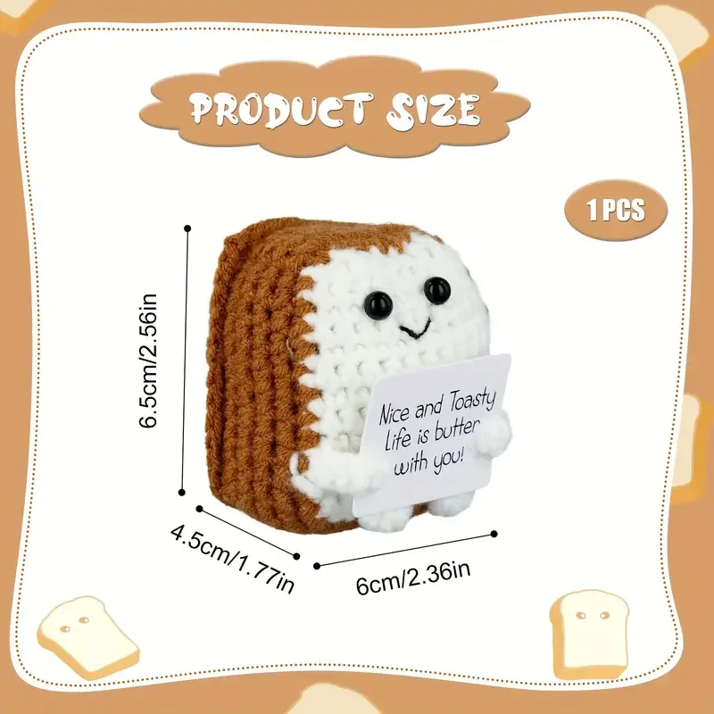 Cheerful Positive Toast Doll: 2.56