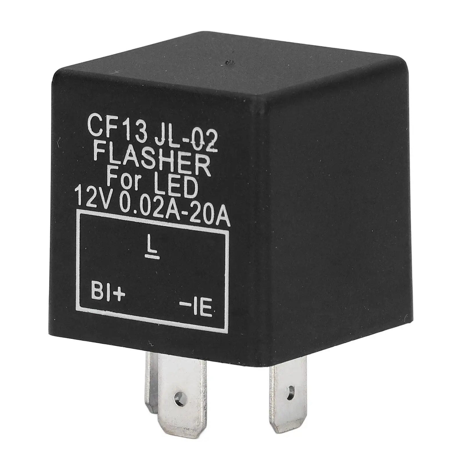 12V 3 Pin LED Flasher Relay for Car Turn Signal Control - Normally Open Switch