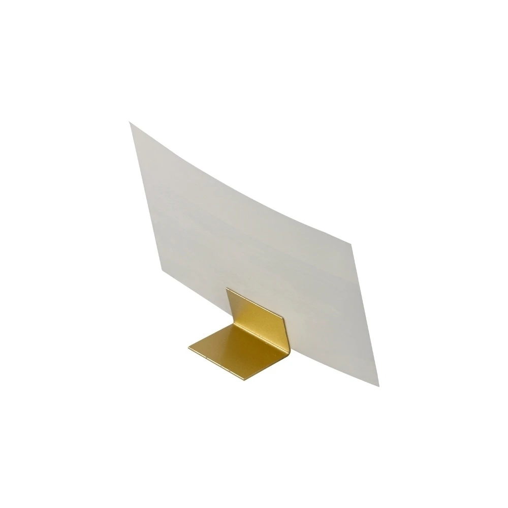 Place Card Holders Copper Table Number Stands Wedding Sign Elegant Message Name L Slant Display Stand image 4