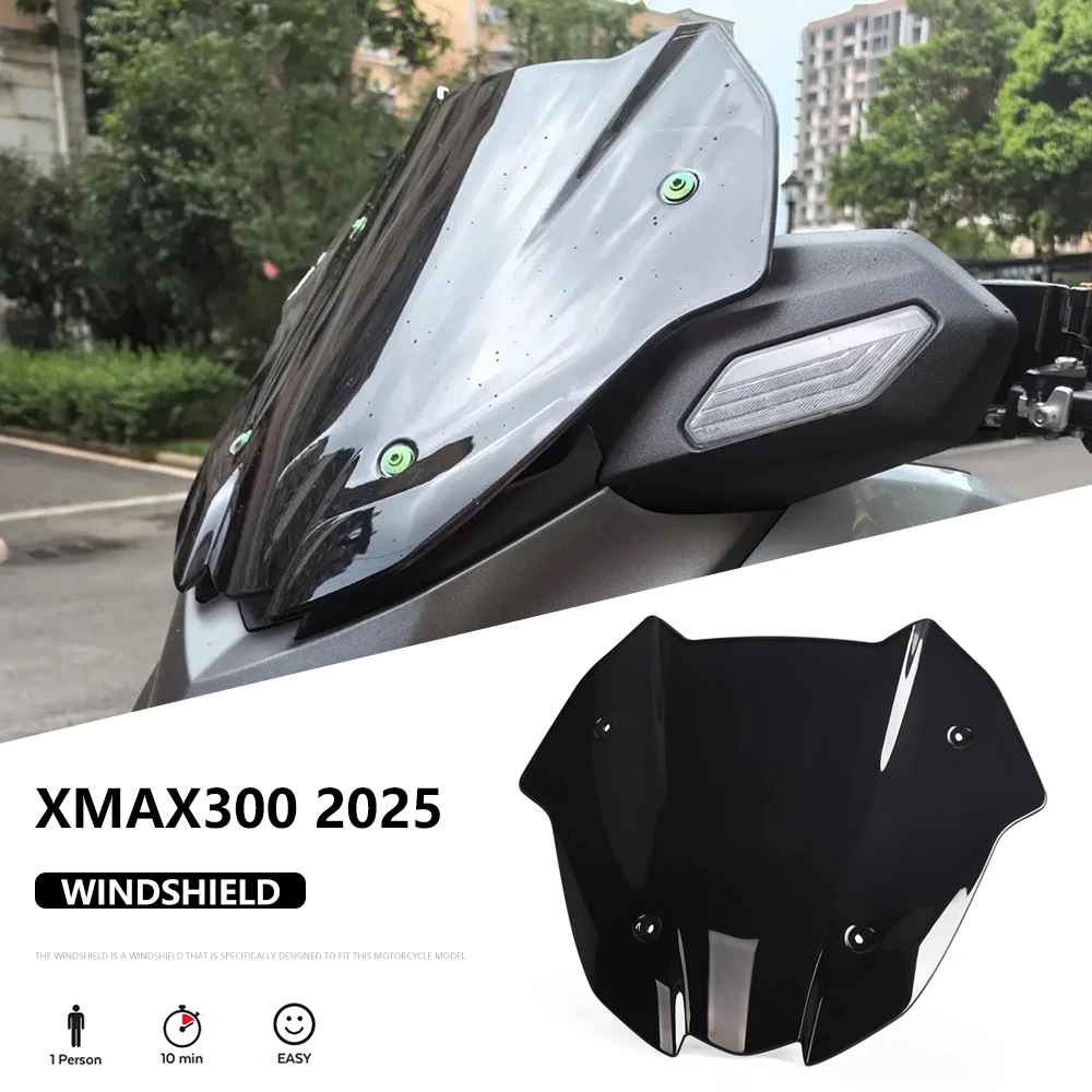 

XMAX300 New Motorcycle Front Windshield Deflector Windscreen Fairing Fly Screen For Yamaha X-MAX300 X-MAX XMAX 300 Tech MAX 2025