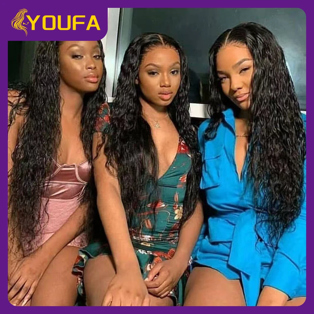 Natural Wave Human Hair Weave Single Bundle 100% Unpcoessed Remy Brazilian Human Hair Extension Bouncy Wavy Human Hair For Women