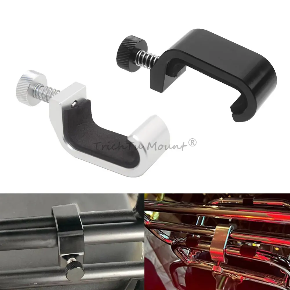 1 Piece Bag Hook Crotchet Grip Adjuster Hanging Things Fits For Vespa Gts Lx Lxv Sprint Primavera Aluminum Alloy Silver/Black