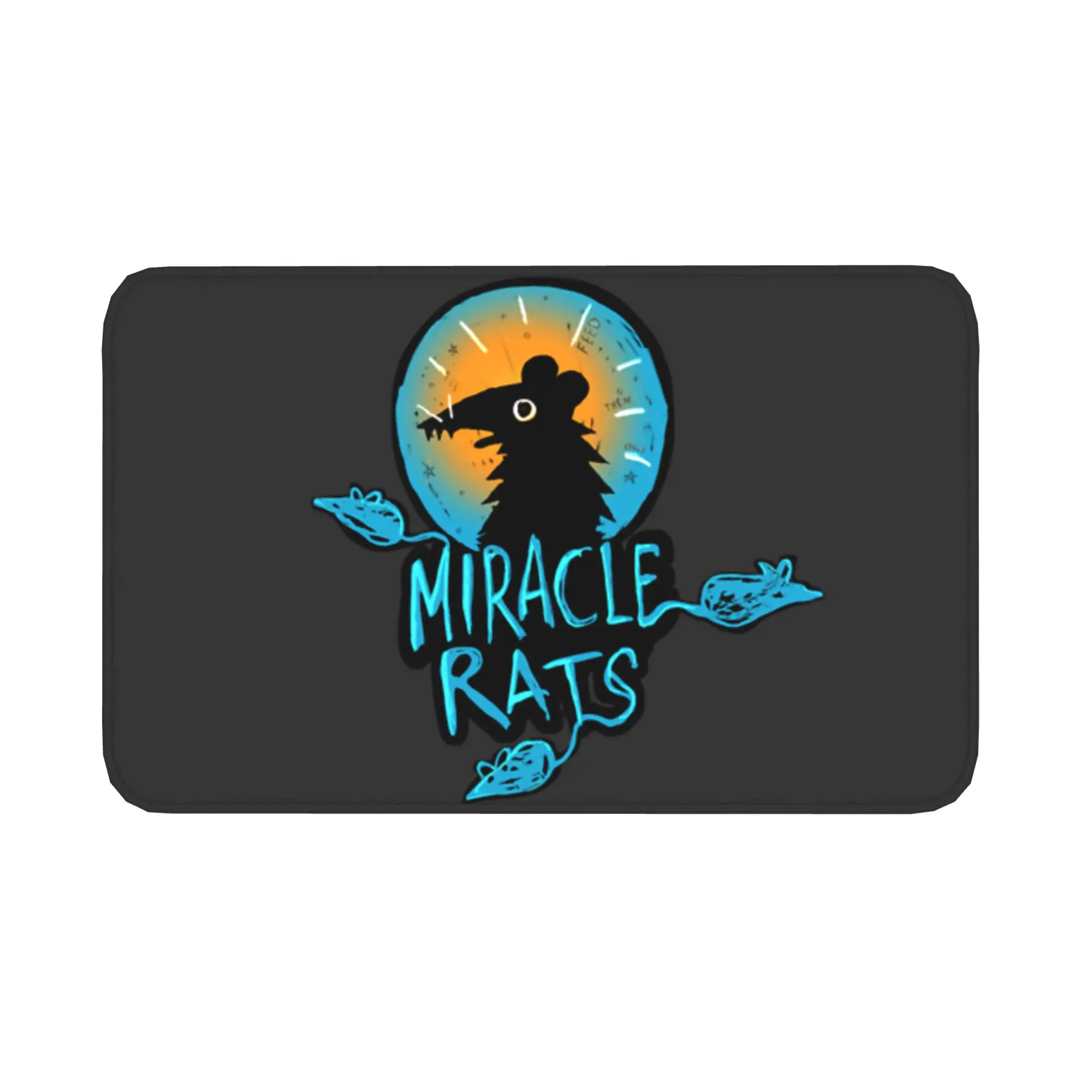 Tapis de sol Night In The Woods Miracle Rats, plusieurs tailles, paillasson rectangulaire pour porte de ferme, tapis absorbant en peluche épaisse