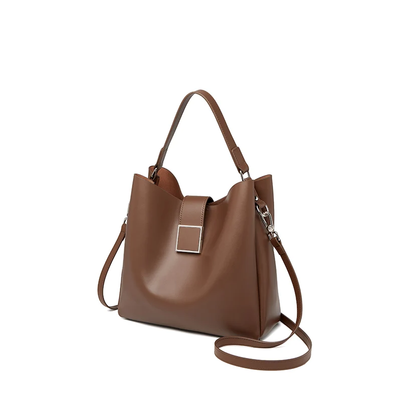 ZOOLER New Arrived Luxurious Women Leather Handbag First Cow Leather Top Handle Cow Skin Bag Handmade Shoulder Bag Girls#SC2170