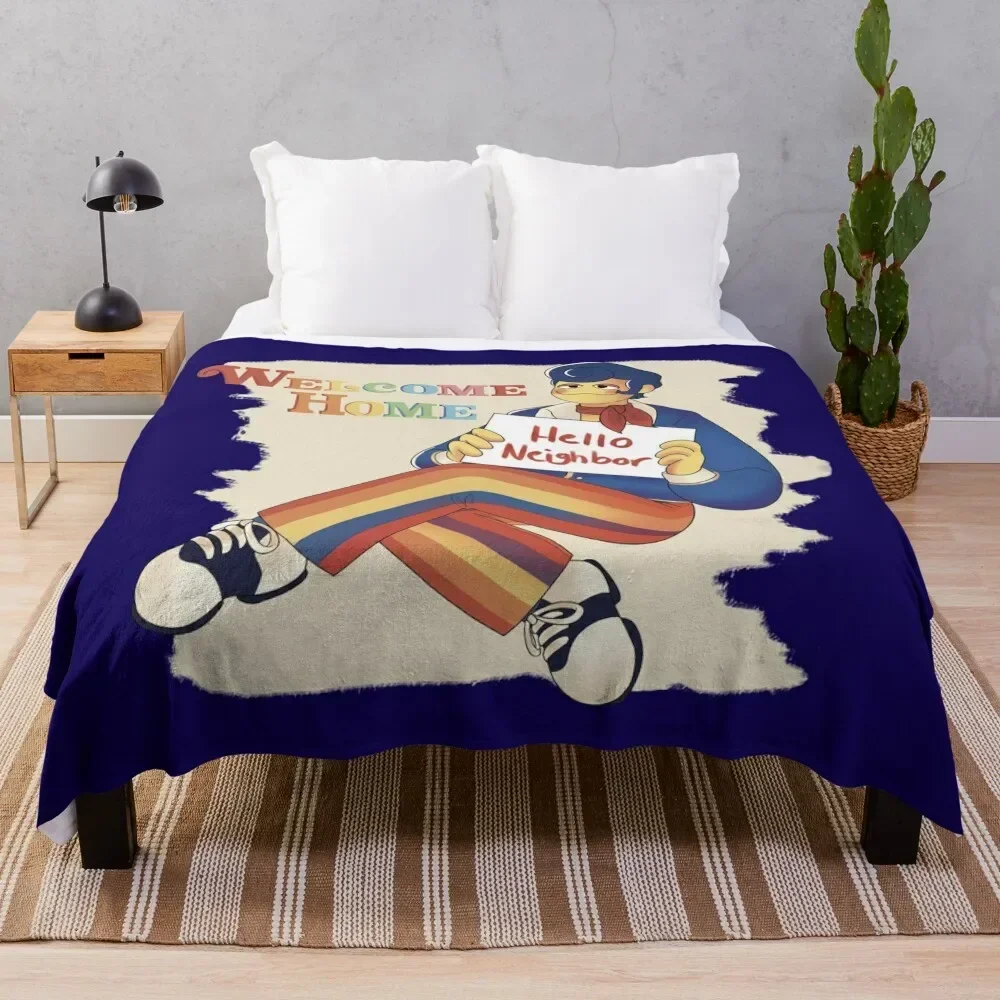 Welcome Home Wally Darling Art Throw Blanket Soft Plaid Blankets For Sofas anime Polar Blankets