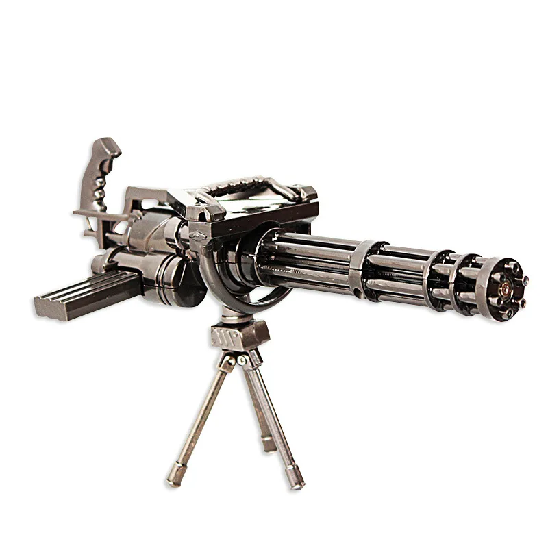 PUBG portachiavi 18cm Gatling Gun modello 98K AWM AKM M24 Mini portachiavi in metallo ciondolo portachiavi per auto regalo di festa da collezione pistole giocattolo