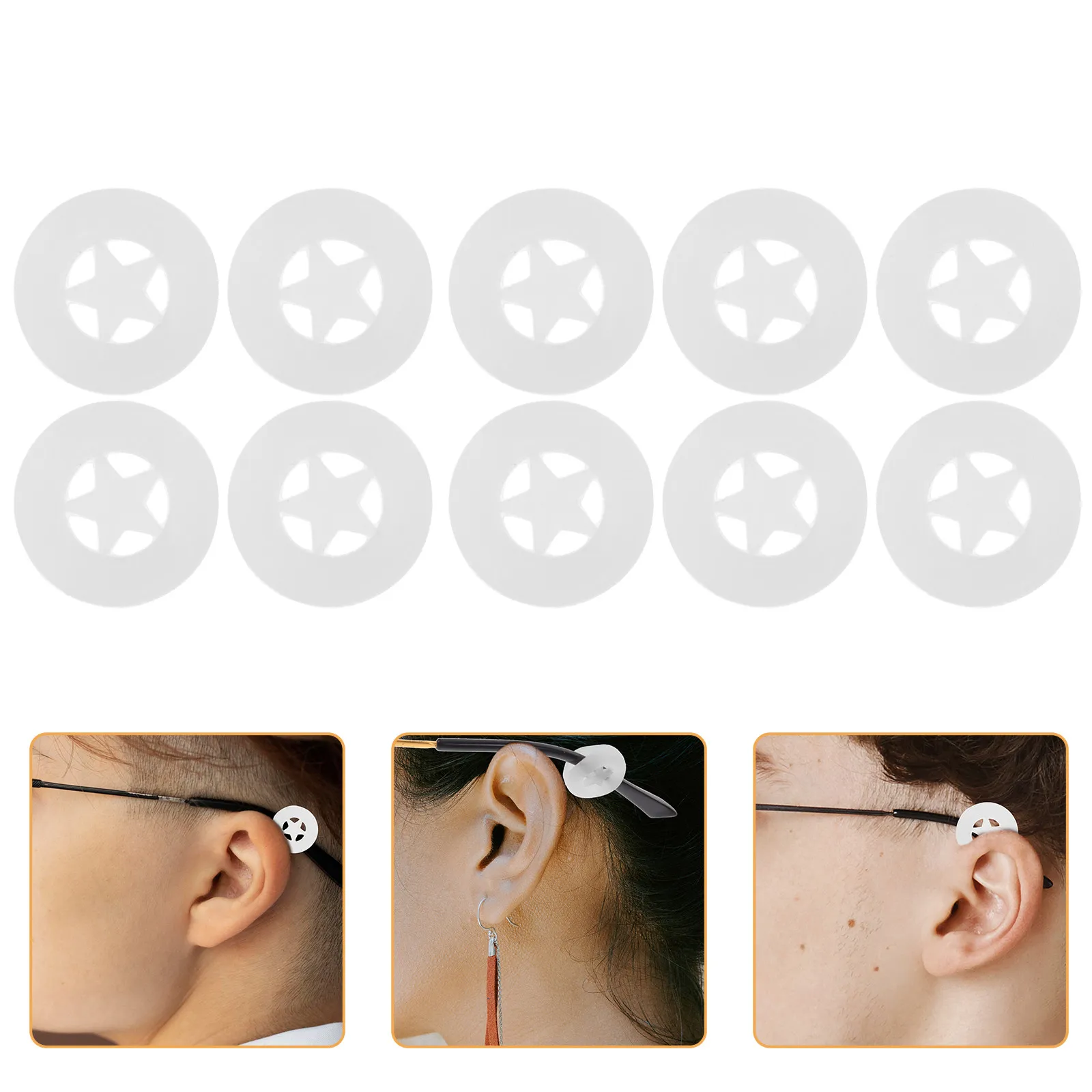 

20Pairs Silicone Glasses Ear Grips Non-Slip Flexible Eyeglass Holders for Men Women Comfortable Lightweight Anti-Slip