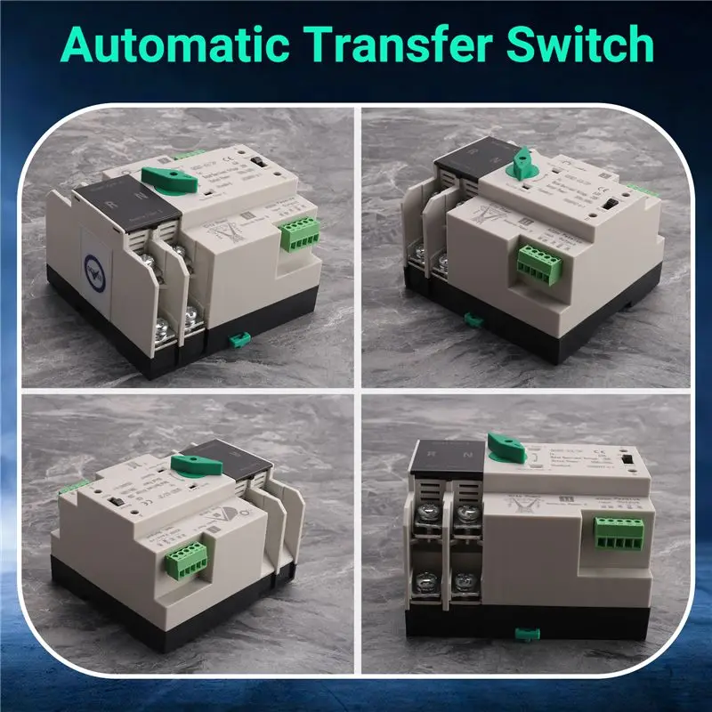 

TFTP-Photovoltaic Solar Power ATS Automatic Transfer Switch Din Rail 2P AC220V ATS PV System Power To City Power