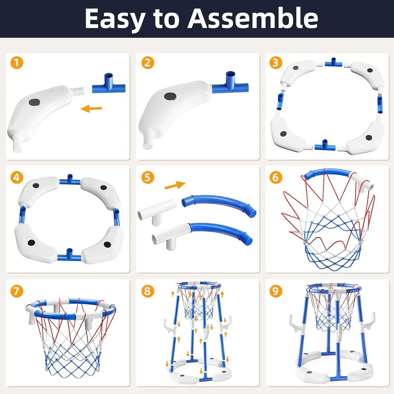2025年 キッズ スイミングプール バスケットボールフープセット 屋外スポーツ フロート インタラクティブ ファミリープール バスケットボールフープスタンド 屋外玩具