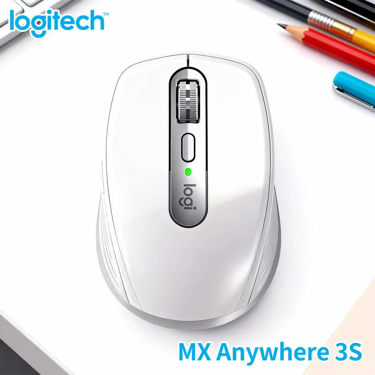 

Logitech MX Anywhere 3S Ergonomic Mouse for Marketers Comfort Grip Multi-Device