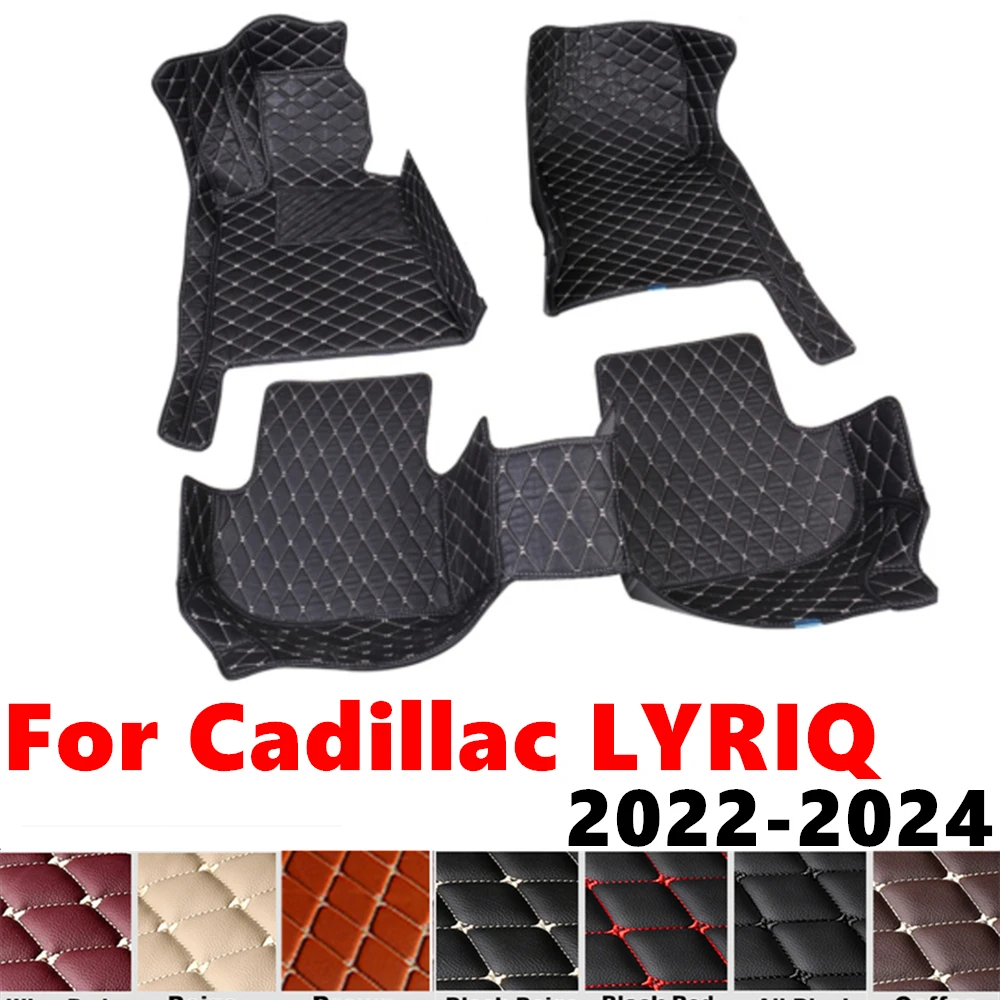 

Car Floor Mats For Cadillac LYRIQ 2024 2023 2022 Custom Fit Front & Rear Floor Liner Cover Foot Pads Carpet Interior Accessories