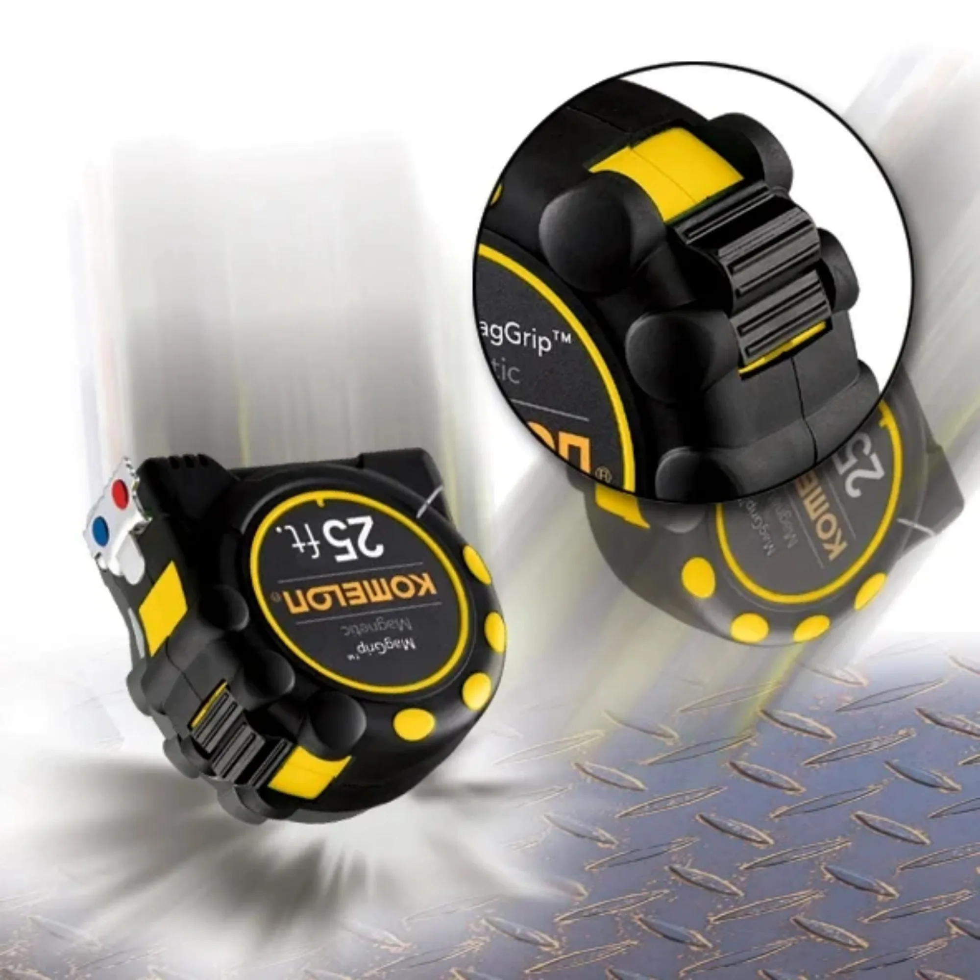 شريط قياس مغناطيسي مونستر مقاس 25 بوصة من كوميلون 7125