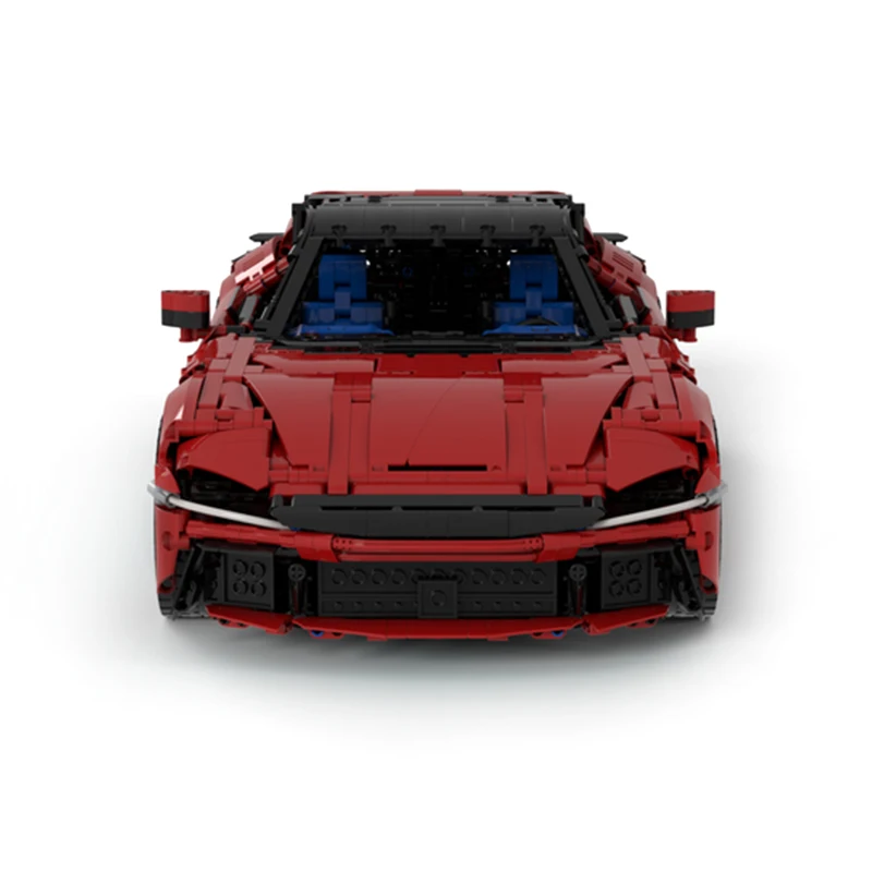 Neue MOC-191495 Technische 12Cilindri Sportwagen 1:8 Racing Hypercar Rennwagen Modell Bausteine DIY Spielzeug Weihnachten Geschenke Kinder