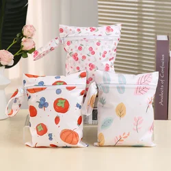 1PC Waterproof Storage Bag Cute Cartoon Print Diaper Bags Portable Wet Bag Breast Pump Parts Beach Pool Gym Stroller Women Gift