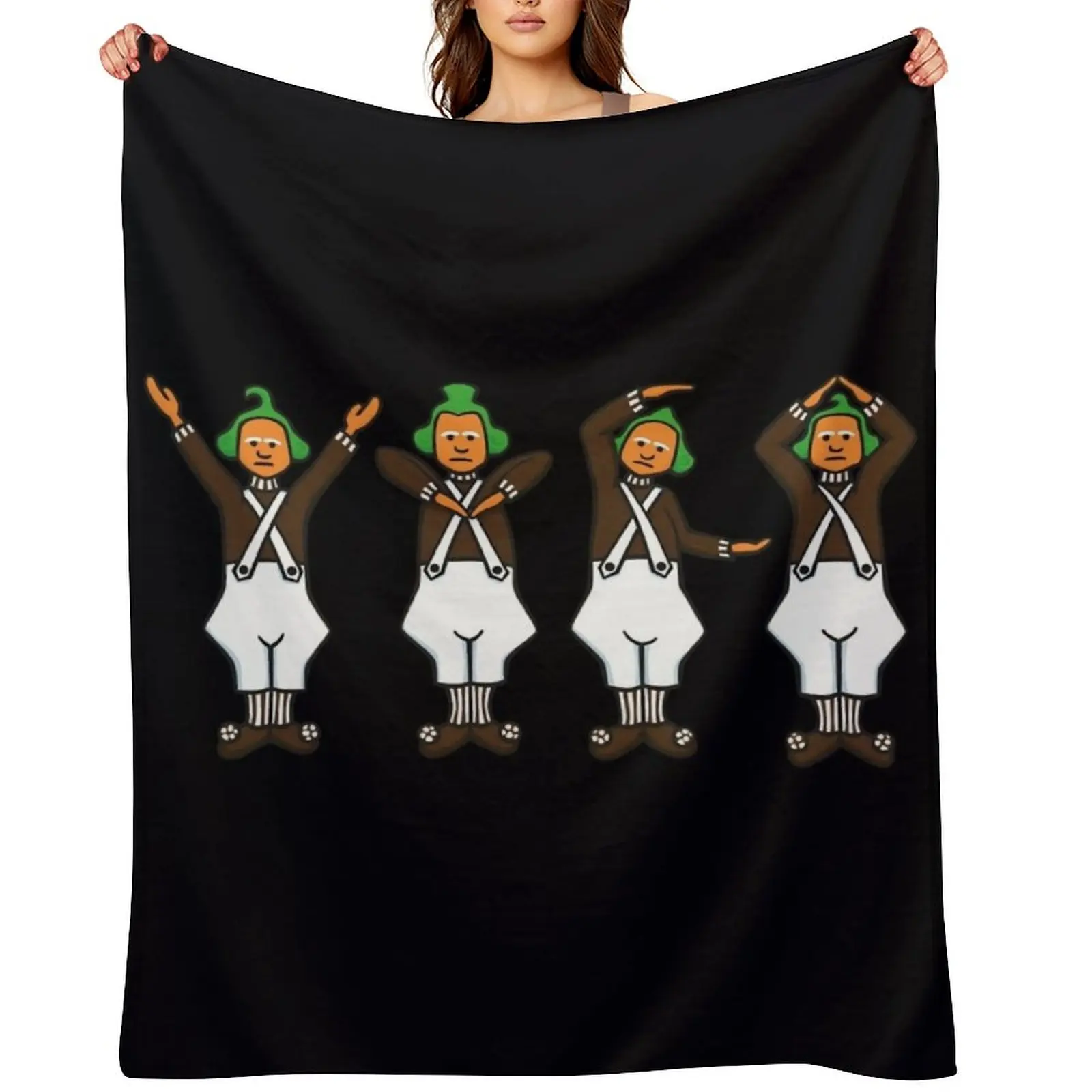 

Oompa Loompa YMCA \t Throw Blanket Hairy Blankets For Sofas Comforter Blankets