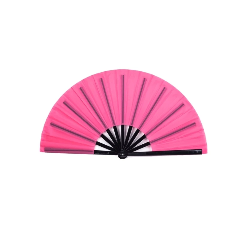 Plastic Bone Folding Fan Chinese  Handheld Fan Multifunction Household for Indoor Outdoor Traveling Camping Supply