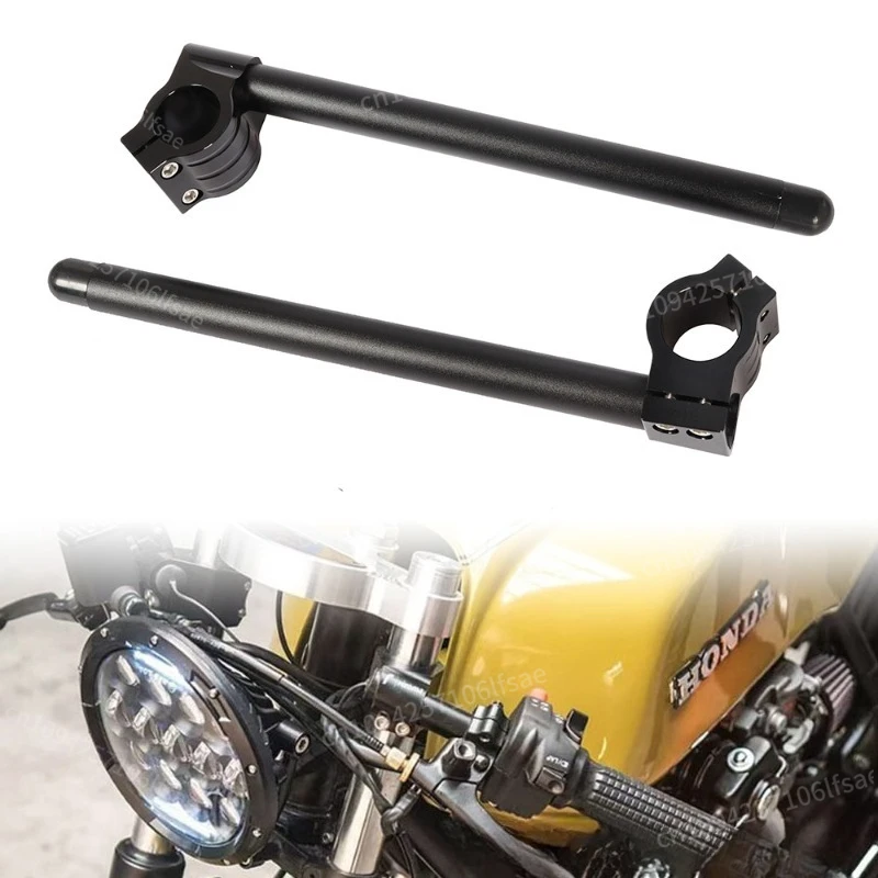 

For Harley Cafe Race Motorcycle Handlebars Handle Bar Racing Clip On Fork Tube Handle Bar 31 32 33 35 36 37 39 41 45 48 50 51mm