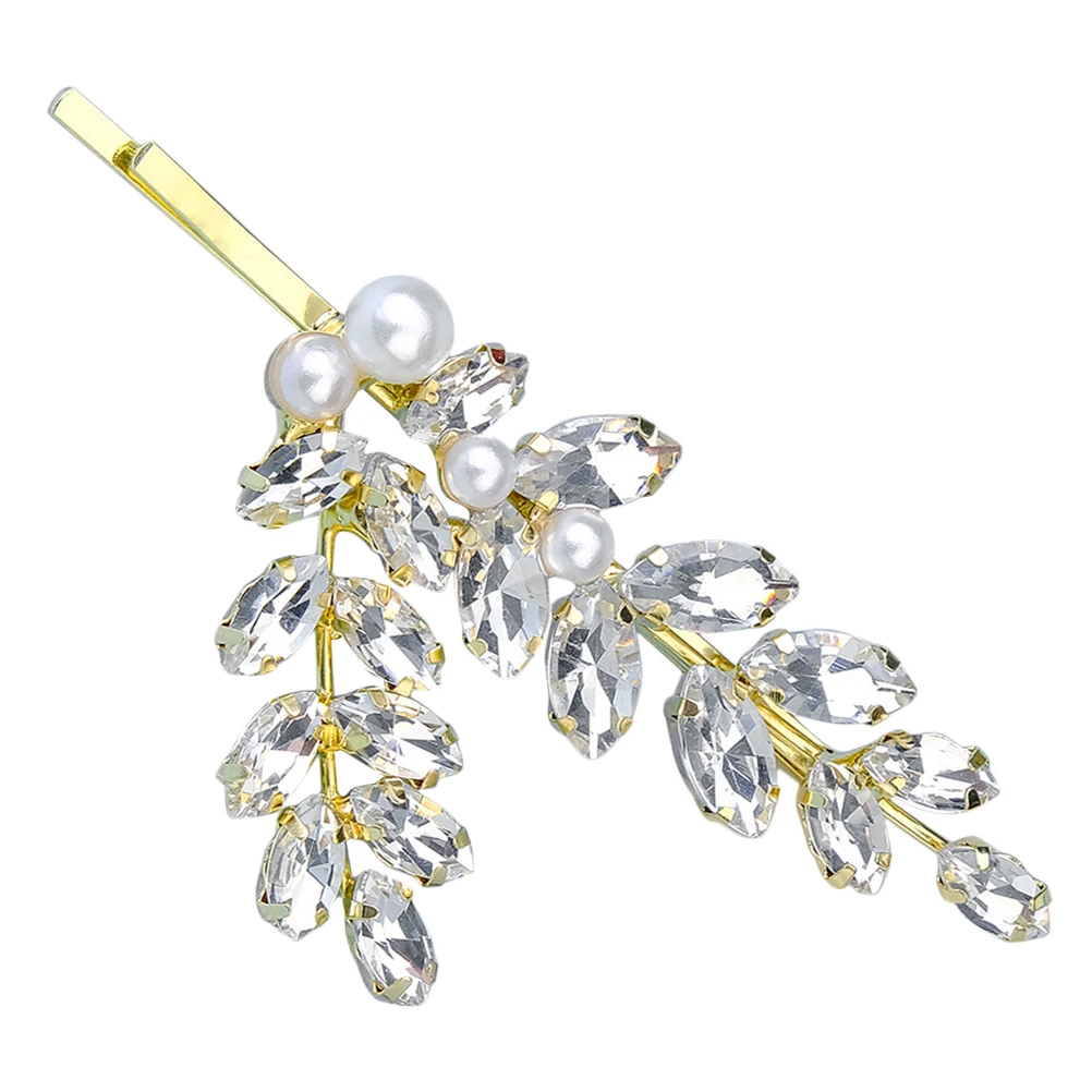 

Elegant Hair Accessories Decorative Pins Bridal Clips for Women Stylish Barrettes Rhinestone Wheat Spike Metal Hairpin Versatile