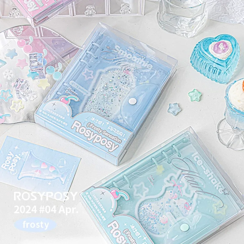 MINKYS-Carnet de reliure de crème glacée d\'été, cahier de licence, ordre du jour annuel 03/hebdomadaire, livre de photos, école Kawaii, papeterie