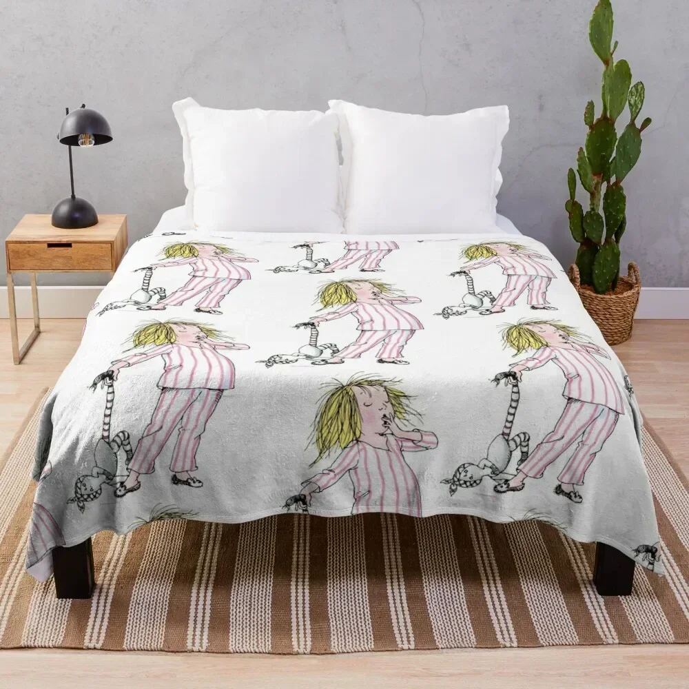

Yawning Eloise in her Pajamas Throw Blanket Comforter Blankets For Baby christmas decoration For Baby Blankets