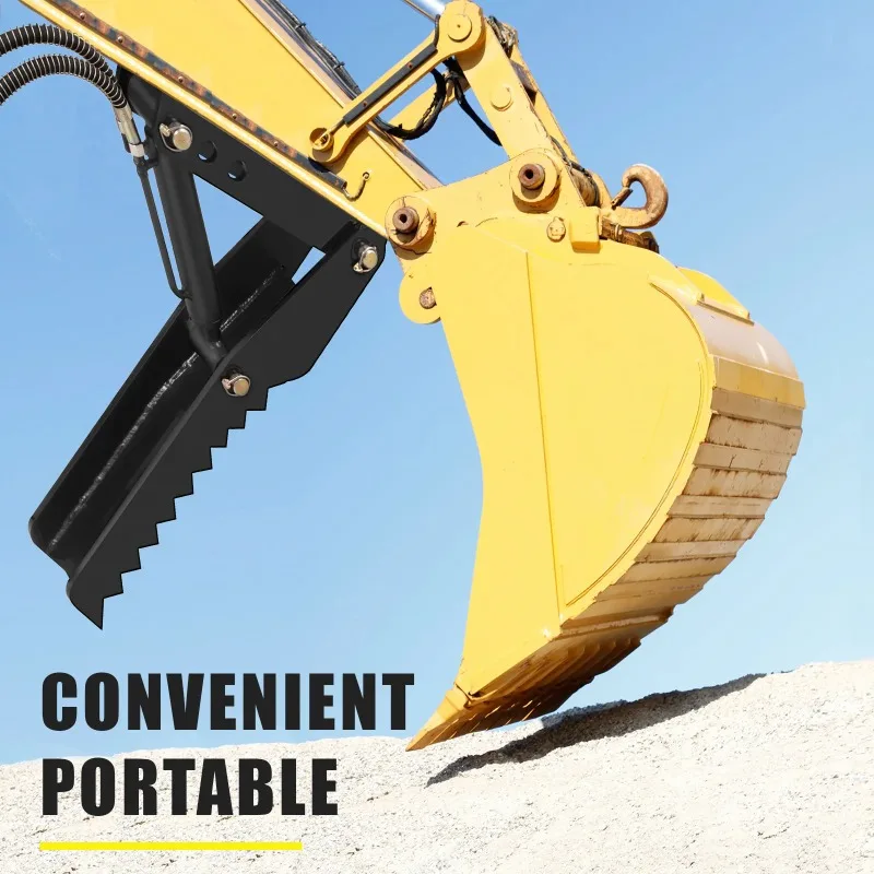 

VEVOR 18 - 32 Inch Backhoe Excavator Thumb With Hydraulic Cylinder Bolt-On Design 1/2 Inch Tooth Plate Thickness Anti-Corrosion