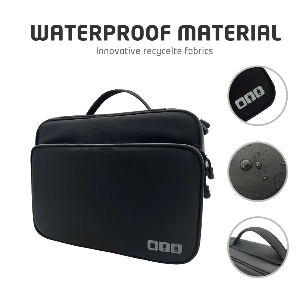 Cable Storage Bag, Multi Layer Electronic Accessories Organizer, Portable Travel Cable Organizer Case for iPad cable Charger