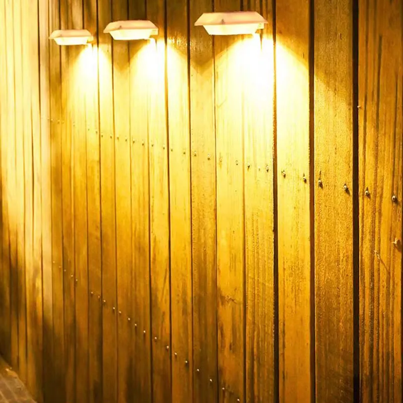 LED Solar Light Waterproof OutdoorGarden Decoration Wall Light Gutter Light Suitable for Fence Garden Landscape Wall Walk