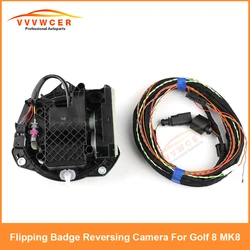 FOR VW Golf 8 MK 8 Flipping Badge Reversing Camera Rear High Line Camera KIT - Retrofit