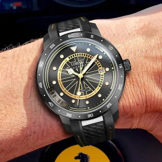 

LOBINNI Men Automatic Watch 42mm Mechanical Wristwatch 50m Waterproof Luminous Clock Sapphire Mirror Miyota Mov