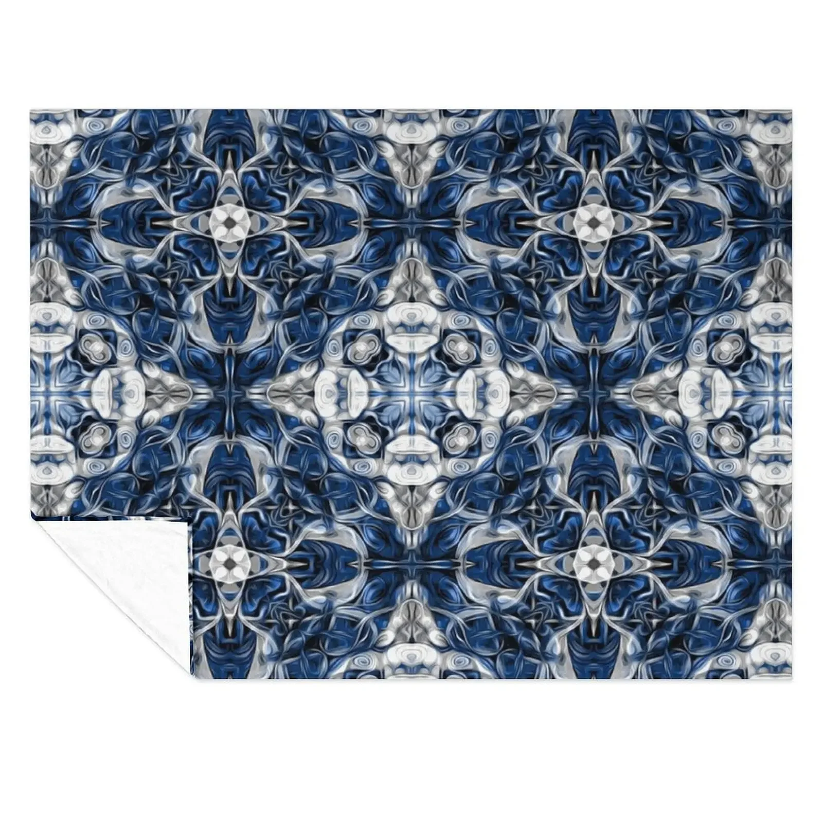 

Luxury, elegant, vintage, ornamental, pattern, blue and white Throw Blanket Extra Large Throw Sofa Throw Large Softest Blankets