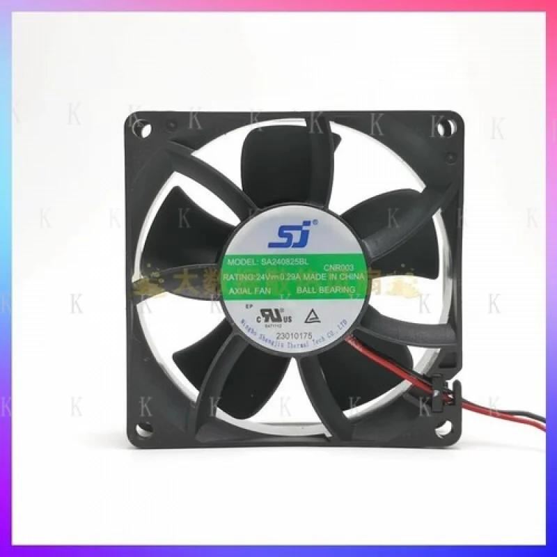

C FOR SJ SA240825BL 8025 DC24V 0.29A 8CM 2-Wire Inverter Cooling Fan