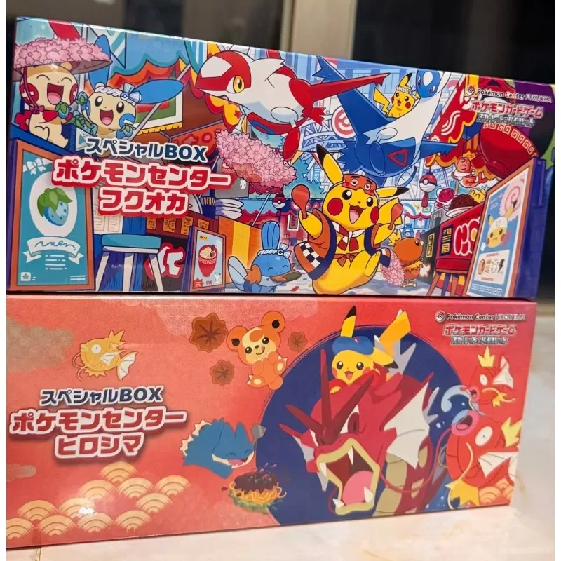100% original pokemon pikachu caixa de presente negociação anime cartão ptcg versão japonesa coleção cartões único pacote brinquedo presentes aniversário