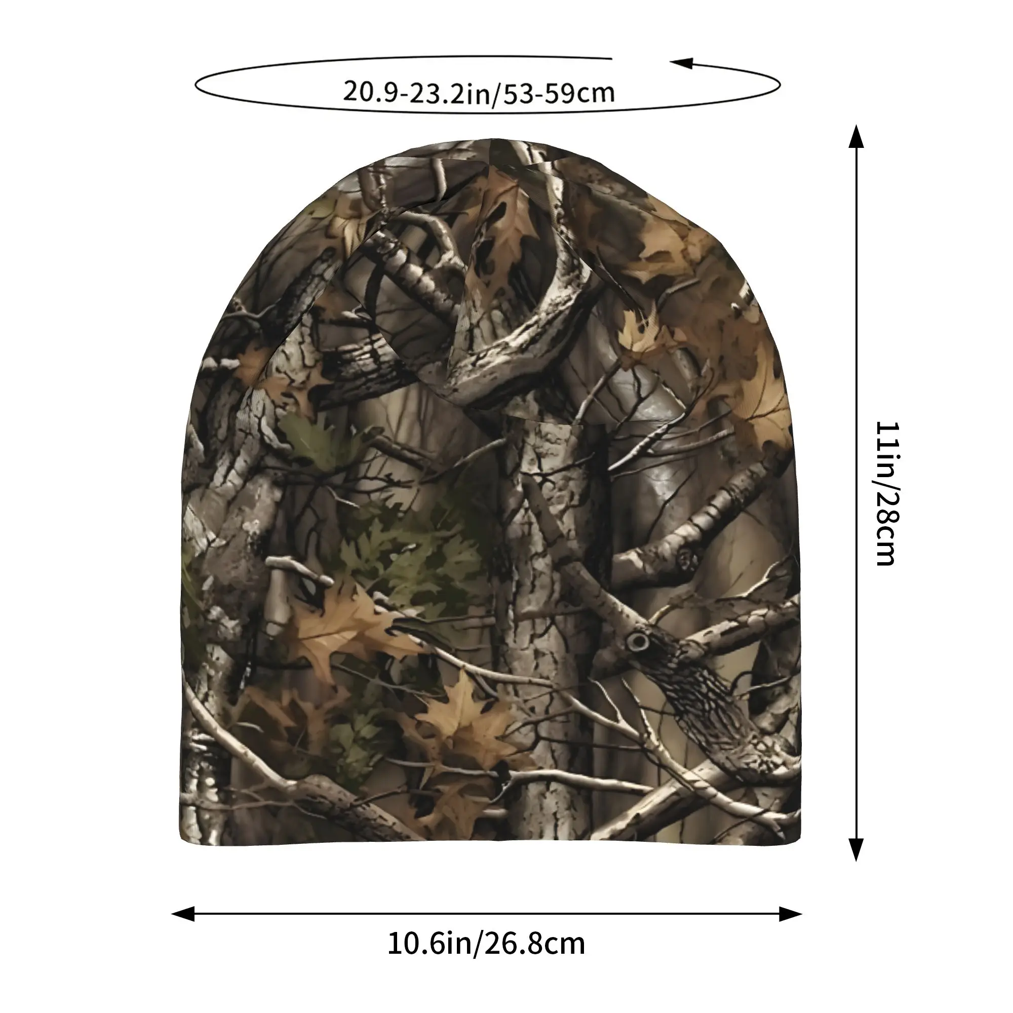 Autumn Camouflage, Real Tree, Realtree, Hunter Bonnet Homme Fashion Thin Hat  Skullies Beanies Caps Men Women Novelty Hats
