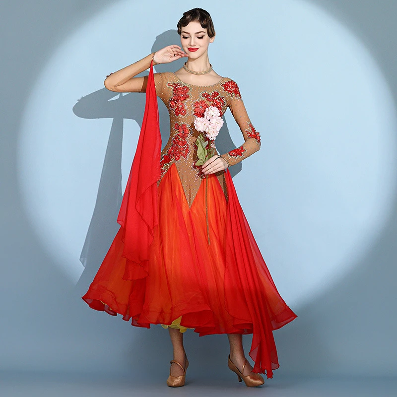 ODBD1281 Abito da competizione per sala da ballo da donna di usura di prestazioni di alta qualità di vendita calda