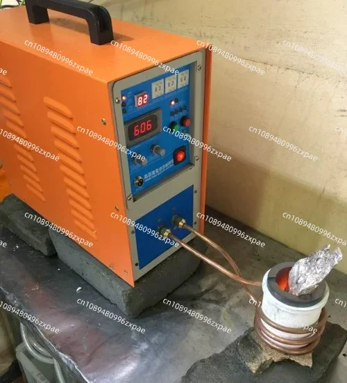 High frequency induction heating machine, copper tube brazing melting quenching multi-function