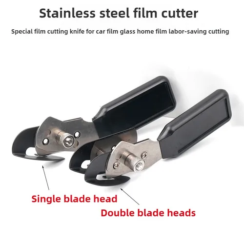 Imagen 2 del producto ALIWRAP-cuchillo cortador de vinilo de doble cabezal de seguridad, película de revestimiento para coche, cortadora de bolsillo, herramienta de corte de pegatinas de película de carbono con hoja de Metal