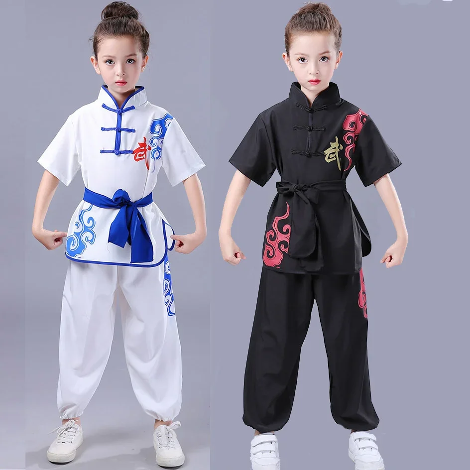 

Костюм traditionnel chinois Wushu pour garfestival et filles, униформа Tai Chi KungFu, костюмы à manches courtes and longues