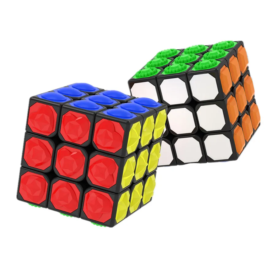 Yongjun New Tactile 3x3 Magic Cube Concave Convex Surface Tactile Blind Twist Fun Children's Fun 3x3x3 Puzzle Cubo Magico Toys