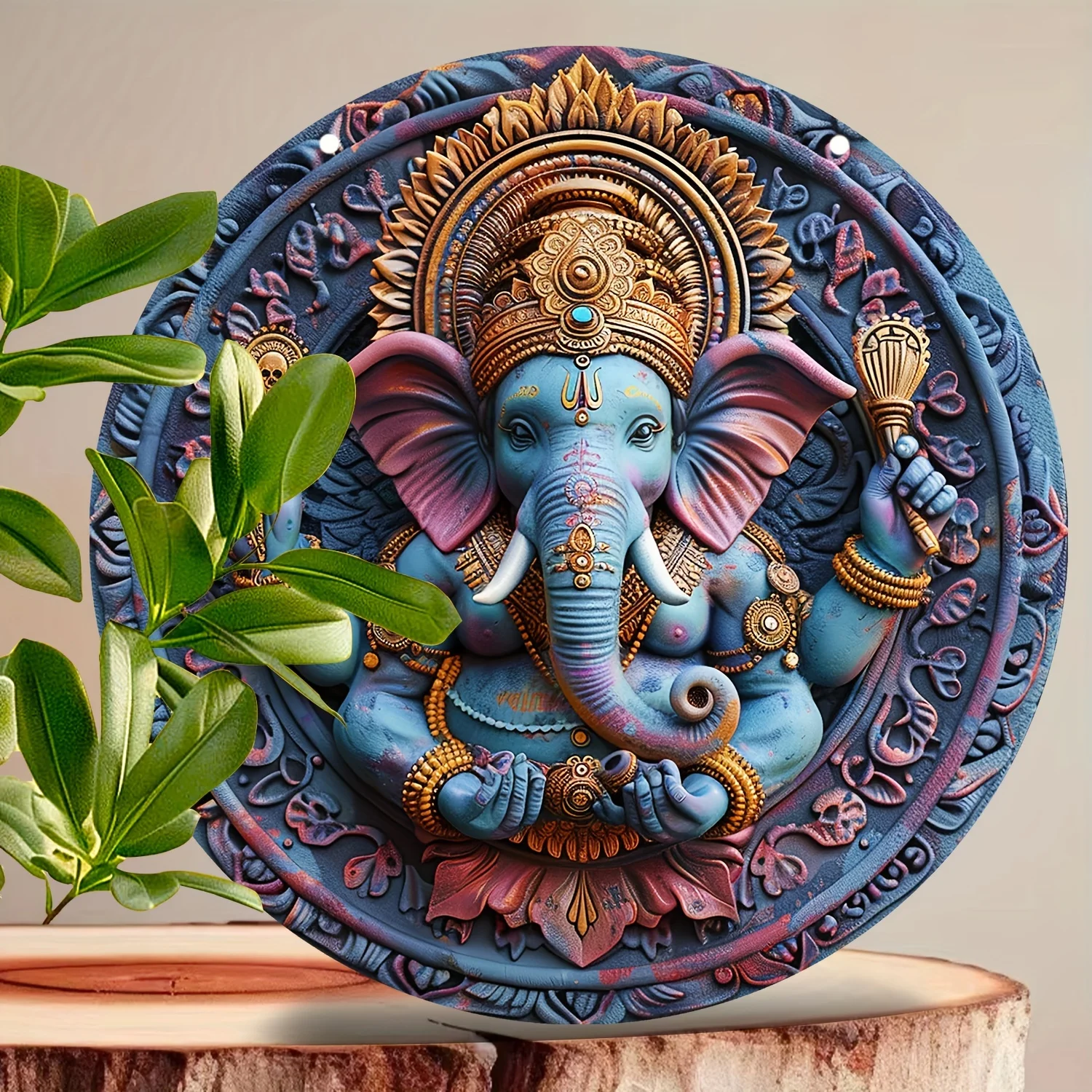 Ganesha Elephant Head Acrylic Sign-Boho Chic Wall Art For Home,Kitchen,Farmhouse,Parties,Bars,Shops&Garages Decor