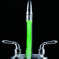 Creative Kitchen Bathroom Light-Up LED Faucet Colorful Changing Glow Nozzle Shower Head Water Tap Filter No Battery Suppy